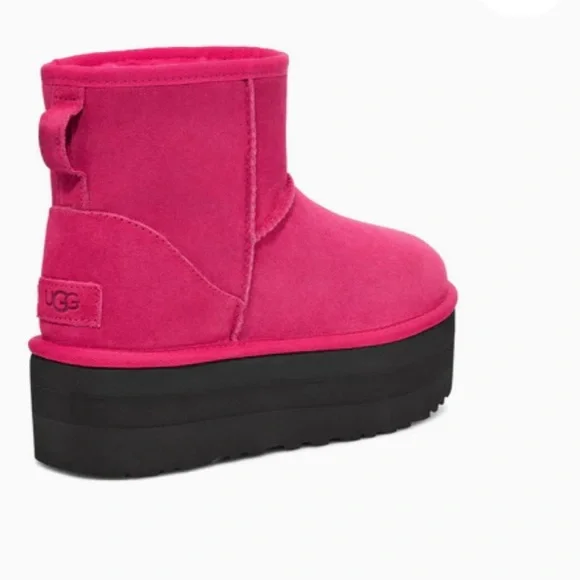 UGG Classic Mini Platform Boot 'Radish' - Picture 3 of 9